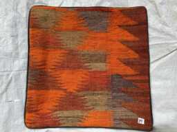 Seat Of 4 Pieces Kilim Floor Cushion Cover, Comfortable Cushions Vintage 40x40cm - thumbnail 1