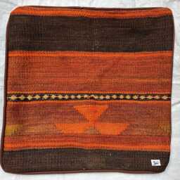 Seat Of 4 Pieces Kilim Floor Cushion Cover, Comfortable Cushions Vintage 40x40cm - thumbnail 2