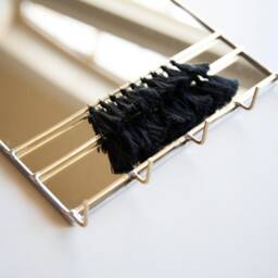 Arched Mirror Wall Organizer With Hooks & Tassels - Key Holder For Wall, Dog Leash Holder, Jewelry Mask - thumbnail 4