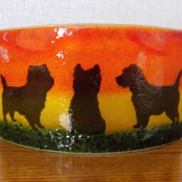 "Beautiful Glass Fused ""Cairn Terrier" - thumbnail 4