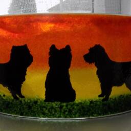 "Beautiful Glass Fused ""Cairn Terrier" - thumbnail 2