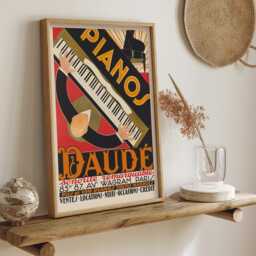 Pianos Daude Vintage Poster Print - Gift Ready Picture Daud?? By A.m. Cassandre - thumbnail 3