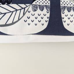 "Scandi Chickens Navy Blue Cushion Cover 14"" 16"" 18"" 20" - thumbnail 2
