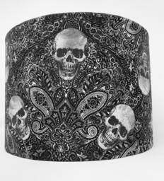 Skull Lampshade Gothic Skeleton Light Shade For Table/Ceiling Lamps - thumbnail 1