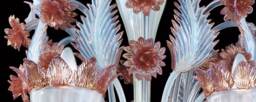 Leaf, in Opal Glass, Spare Part Or Replacements For Chandeliers By Venini, Mazzega, Vistosi, Artemide, Maria Theresa, Murano Blown Glass