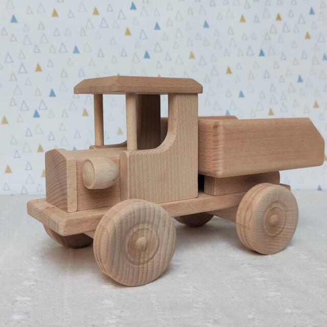 Truck With Dumper Wooden Toys Eco Handmade Toddler Toys For Kids Gift - image 1