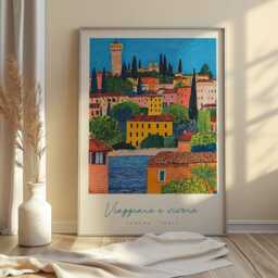Verona Italy Travel Poster Romantic Italian Wall Art - thumbnail 3