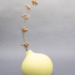 Porcelain Design Vase/Round Vase Navy/ White Imo/Porcelain Flower Holder/Round Shape Vase/ Easter Decoration/ Tablesetting Decor - thumbnail 3