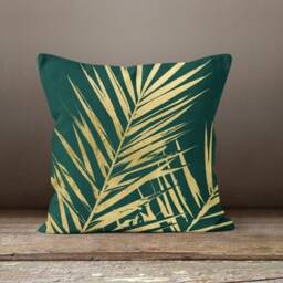 Plants, Leaves Cushion Cover/Living Room, Garden Pillow Case/Decorative Waist Case/Summer Trend Cushion Cover/Housewarming - thumbnail 2
