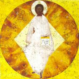 Christ in Glory, Modern Icon Pigment Quality Art Print On Canvas By Ivanka Demchuk - thumbnail 2