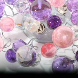 Flush Mount Ceiling Light, Light With Purple & Pink Bubbles For Children Room, Hall Entrance Or Room.purple Color Lighting - thumbnail 3