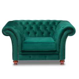 Chesterfield Belmont Chair Plush Green Velvet - thumbnail 2