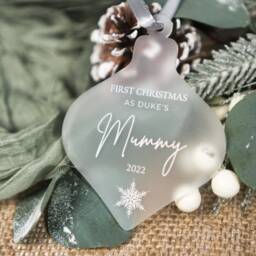 First Christmas As My Mummy Personalised Decoration Gift For New Mom Dog Mum Gifts From - thumbnail 2