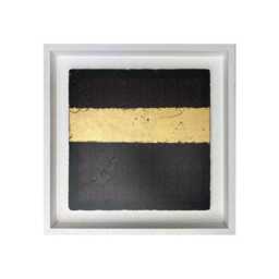 Kaaba Gold Leaf Abstract Design Islamic Gift Framed Wall Art Stone Travertine Tile Traditional Uthmaani Calligraphy - Medium - thumbnail 3