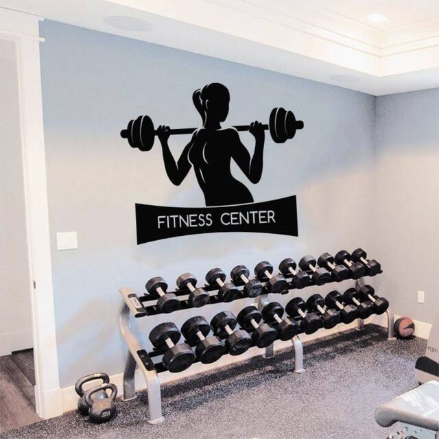 Fitness Center Wall Decal Motivational Gym Decor T753 - image 1