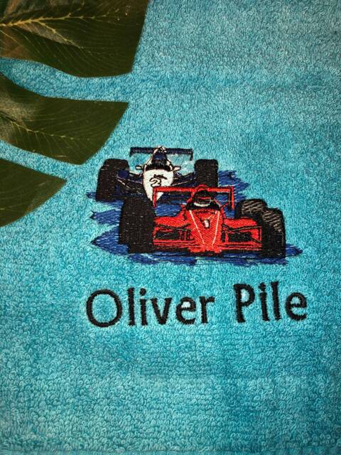 Racing Car Bath Towel - image 1