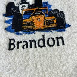Racing Car Bath Towel - thumbnail 2