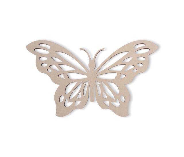 Wooden Butterfly Cutout Unfinished Mdf Wall Decor - image 1