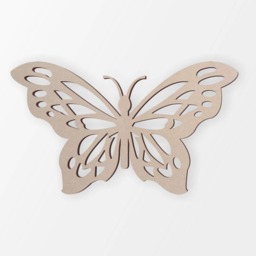 Wooden Butterfly Cutout Unfinished Mdf Wall Decor - thumbnail 3