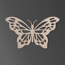 Wooden Butterfly Cutout Unfinished Mdf Wall Decor - thumbnail 2