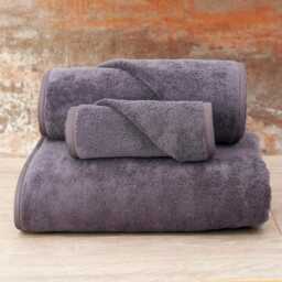 Deep Dusty Mauve Egyptian Cotton Towel Set Luxury Italian Terry 690Gsm, Thick, Supersoft Towels - thumbnail 2