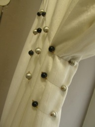 Inox Silver-Black Metallic Balls&beads Curtain Triple Embrasse Tiebacks-1Meter Length Tassel Beads & Metal Drapes Tiebacks - thumbnail 1