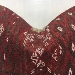 Vintage Turkish Kilim Pillow Cover, Handwoven Accent - 16x16 - thumbnail 2