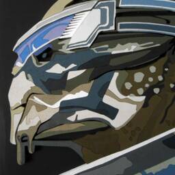 Squad, Garrus, Shepard, Liara Art Portrait, 3D Wall Decor, Scroll Saw Art, Wood Video Game - thumbnail 3