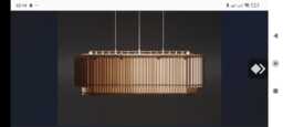 Large Wooden Kitchen Island Chandelier Lighting, Handmade Scandinavian Pendant Lamp