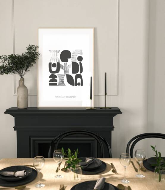 Abstract Print, Contemporary Art , Wall Home Decor Bedroom Minimal Neutral Beige, A5, A4, A3, A3+, A2 - image 1