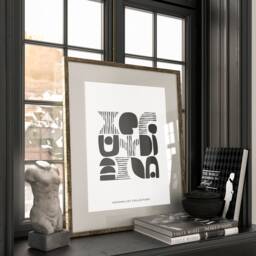 Abstract Print, Contemporary Art , Wall Home Decor Bedroom Minimal Neutral Beige, A5, A4, A3, A3+, A2 - thumbnail 3