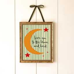 Love You To The Moon & Back Art Print, Nursery Wall Art, Stars Baby Room Decor, Newborn Gift - thumbnail 1