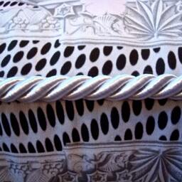 Spring Pillow - Pink/Grey With Black Polka Swirl - thumbnail 3