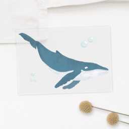 Blue Whale Iron-On Patch - thumbnail 2