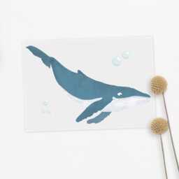 Blue Whale Iron-On Patch
