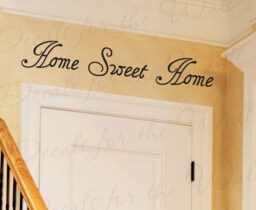 Home Sweet Entryway Entry Family Love Living Room Vinyl Sticker Art Letters Lettering Decor Wall Decal Quote Saying Decoration H16 - thumbnail 1