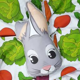 Small Pillow Rabbit Animal Cushion For Kids Birthday Gift Bunny - thumbnail 1