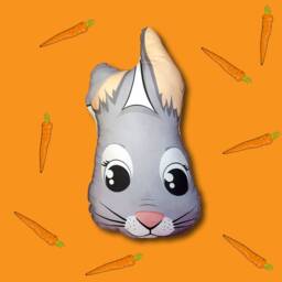 Small Pillow Rabbit Animal Cushion For Kids Birthday Gift Bunny - thumbnail 2