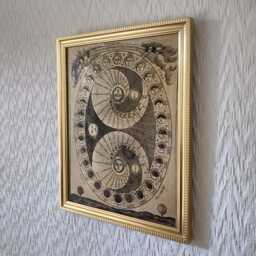Selenic Shadowdial - Process Of The Lunation Pierre Miotte 1646 Handmade Framed Reproduction On Canvas 8x10 Choice Frames - thumbnail 3