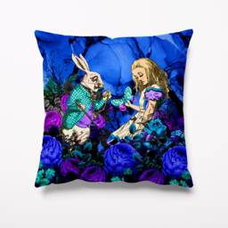 Alice in Wonderland Garden Cushion - Waterproof Outdoor Water Resistant Cushions Pillows 18 - thumbnail 1