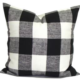 Outdoor Check Pillow Covers, Outdoor Plaid Pillow, Farmhouse Covers For 20x20 16x16 18x18 All Sizes - thumbnail 3