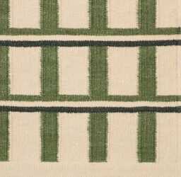 Handwoven Wool Kilim Rug Olive Green Scandinavian Geometric Decor - thumbnail 1