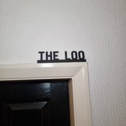 The Loo Door Topper, Shelf Decor, Wall Quirky Home Interior Gift, Door Decoration - thumbnail 1