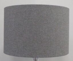 Brushed Grey Lampshade Grey Vintage Lampshade Retro Fabric Light Art Deco - thumbnail 1