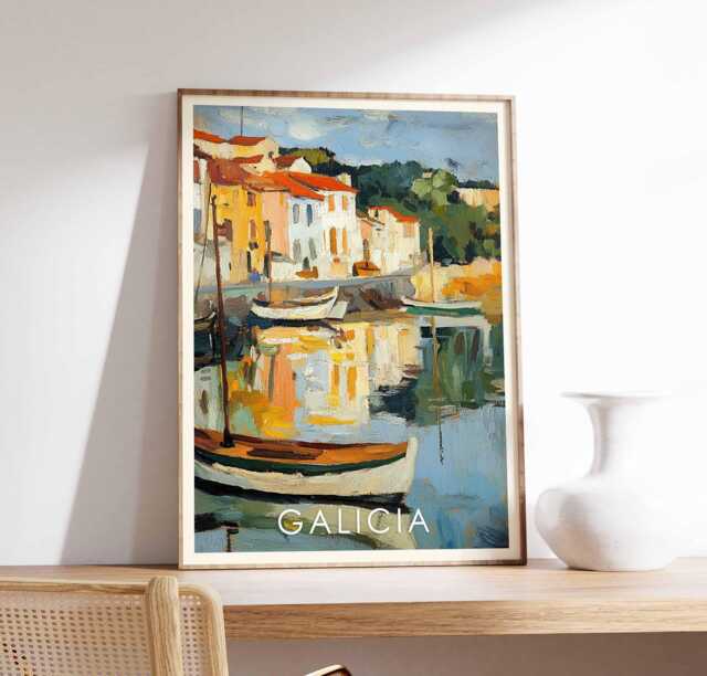 Coastal Galicia Print Northern Spain Landscape Art - image 1