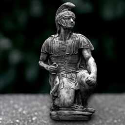 Stone Soldier Sculpture Concrete Warrior Figurine Cement Medieval Statue Outdoor Knight Decoration Handmade Ornament Gift - thumbnail 3