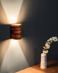 Rosewood Wall Sconce Modern Rustic Up Down Light