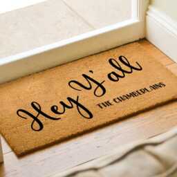 Front Porch Decor For A One-Of-A-Kind Entryway - Housewarming Gift Custom Doormat Personalized Home Entrance Unique - thumbnail 2