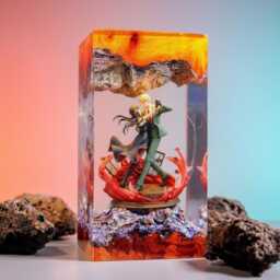 Loid & Yor Resin Lamp Spy X Family Anime Diorama Night Light Handcrafted Couple Figurine Decor Gift For Fans - thumbnail 1