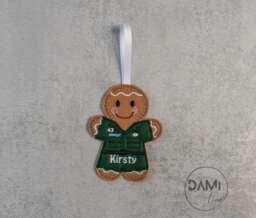 Personalised Paramedic Gingerbread Man Ornament - Ambulance Driver Christmas Decoration Graduation Gift Retirement Present - thumbnail 1